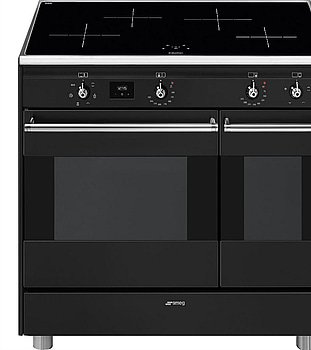 Induktionsspis Smeg 90x60 cm Antracit Classic CG92IANT9