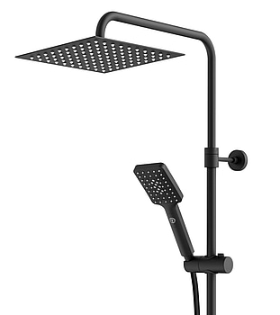 Takdusch Gustavsberg, Estetic Square 150 cc, mattsvart