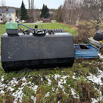 Dieseltank med pump24 volt