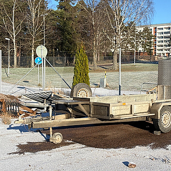 Maskintrailer Tiki TP385-DLB | 3500 kg | 2014