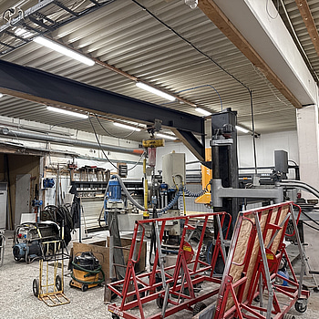 Pelarsvängkran med kättingtelfer Unilift | 1000 kg