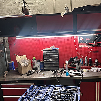 Arbetsstation med innehåll