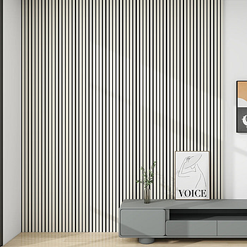 Akustikpaneler, vit ek, 28 stycken, 40 m²