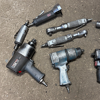 Samling luftverktyg, 8 st