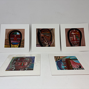 5 st. Tavlor av Victor Manuel Gonzalez