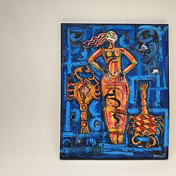 Canvastavla - Signerad ”Wanday” 2020