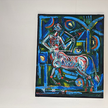 Canvastavla - Signerad ”Wanday”