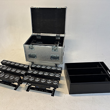 6 st. Stage Beam Leader Light inkl. Case Amptown.