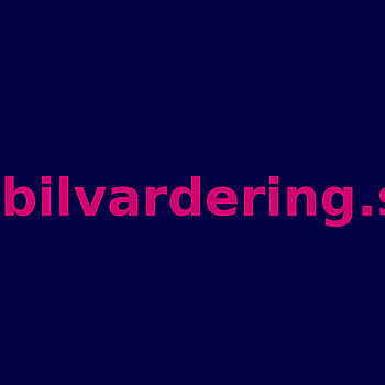 Domännamnet bilvardering.se