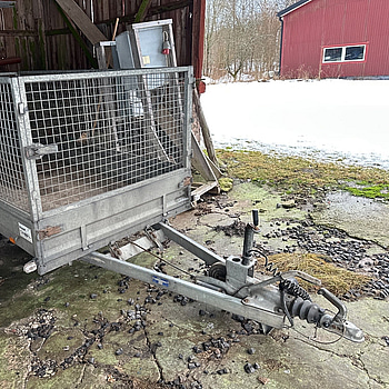 Släpvagn Thule M0750 med gallergrind, tippbart