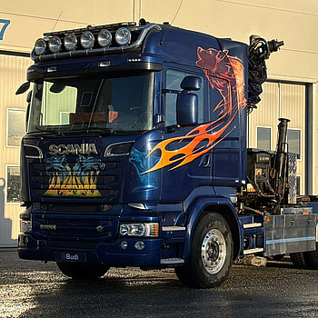 Kranväxlare Scania R520 8X4*4 -2015 | Hiab 322 EP-5 Hipro | Hooklift XR18