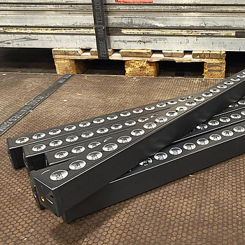 6 st, QTX C-Bar, 24 x 3w RGB 3-in-1, 80w.