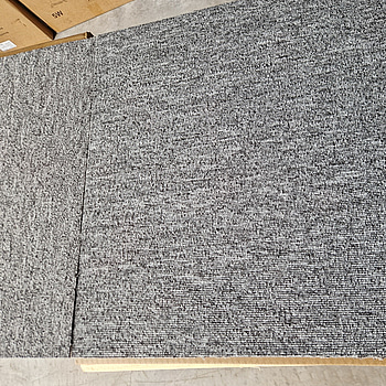 100 m² textilmattor, grå, NY