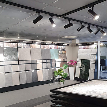 Spotlights för skena, 20 st med 15 meter skena - Fri frakt