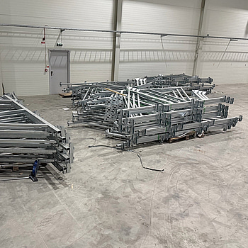 Parti markstativ för solpaneler, ca 60 st