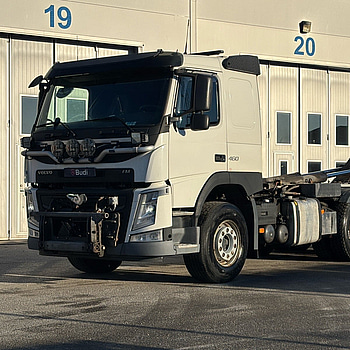 Tridemväxlare Volvo FM 460 12.8 I-Shift -2018 | Plogutrustad | Snabbfäste för kran