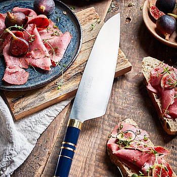 2 st. Kockkniv Bon Centuri Chefs Knife, 20 cm, Marine blue.