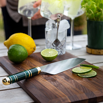 2 st. Kockkniv Bon Centuri Chefs Knife, 20 cm, Saint Marquis green.