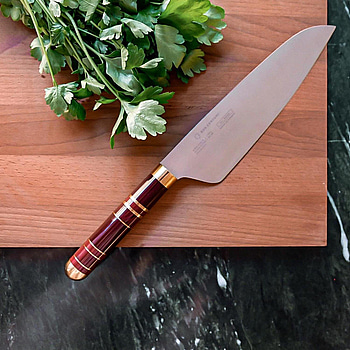 2 st. Kockkniv Bon Centuri Chefs Knife, 20 cm, Bordeaux red