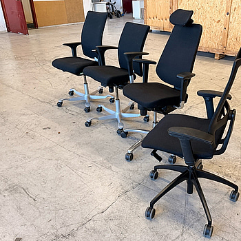 4 st kontorsstolar, olika märken