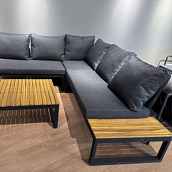 Vinkelsoffa och bord för utomhusbruk Venture Home