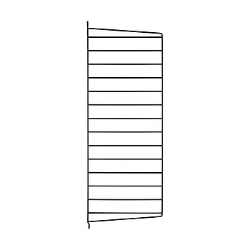 4 st. Väggavel String, svart, 75x30 cm.