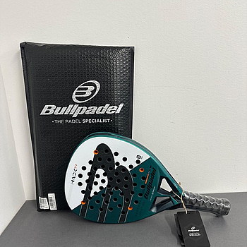 Padelracket, Bullpadel, Hack 04, svart/vit/turkos/orange.