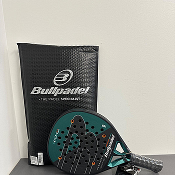 Padelracket, Bullpadel, Hack 04 Hybrid, svart/turkos/vit/orange.