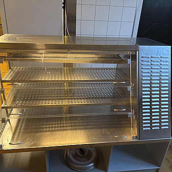 Rostfri kyldisplay Ohio Flip-Flop | 120x62x63 cm