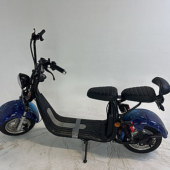 Elscooter Fat Tire Citycoco, blå - reservdelsobjekt