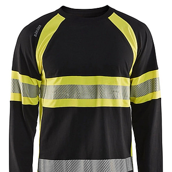 3 st. Långärmade t-shirtar Blåkläder, 3510-1030, stl. S