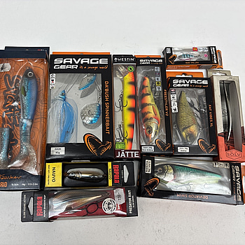 Parti med fiskedrag. Ord. pris inkl. moms: ca 1650 kr.