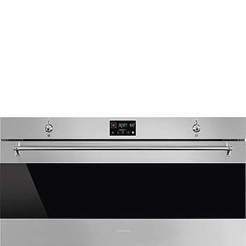Termoventilerad ugn Smeg Kompaktugn 90 cm Rostfritt stål Classic SFR9302TX