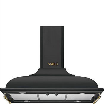 Köksfläkt Smeg Frihängande 900 mm, Antracit Cortina KCI19AOE