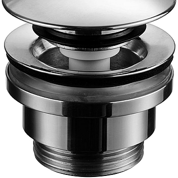 2 st. Bottenventil Tapwell 74400 Universal Pop-up, borstad krom