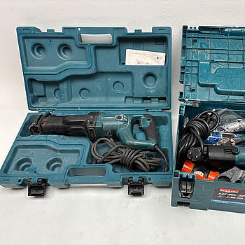Parti med diverse verktyg Makita