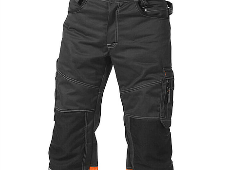 VARSELBYXA BJÖRNKLÄDER, KLASS 1 P/B SVART/ORANGE STL. 120