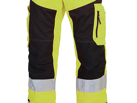 VARSELBYXA BJÖRNKLÄDER, KLASS 2 P/B GUL/SVART, STL. 112