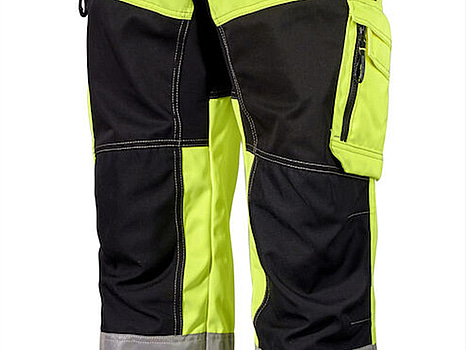 VARSELBYXA BJÖRNKLÄDER, STRETCH KLASS 2 P/B GUL/SVART, STL. 44