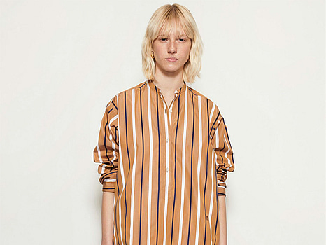 Skjorta Teurn, John shirt, guldbrun, stl. 34