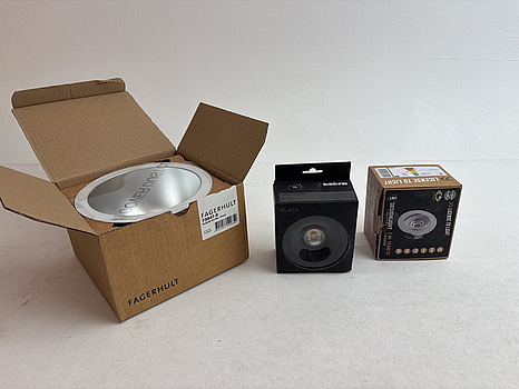 3 st. Downlights, olika märken och modeller