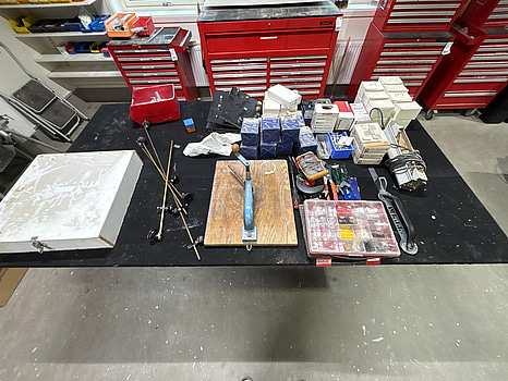 Vagn inkl. diverse verktyg