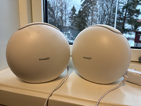 2 st. luftrenare Scander inkl 3 st filter