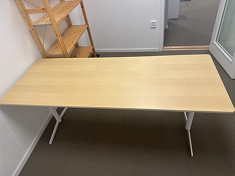 Matbord/konferensbord Edsbyn, stålben, 180x70 cm