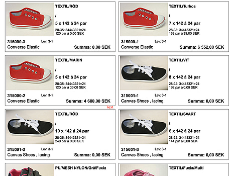 Parti barnskor - 23 pall