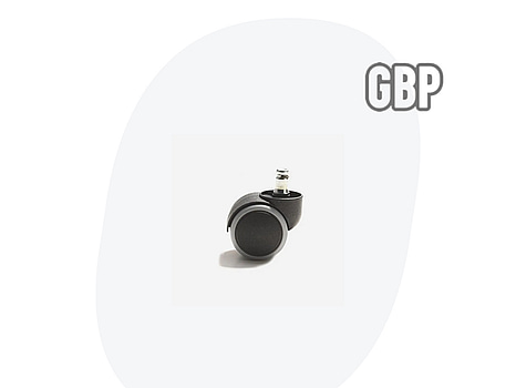 5 st. Hjul med PU-bana, GBP 411153001, 50 mm