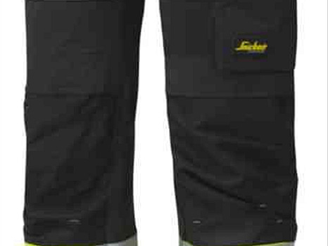 MIDJEBYXA SNICKERS 6931 SVART\/, GUL VARSEL KL1 FW HF STL. 88