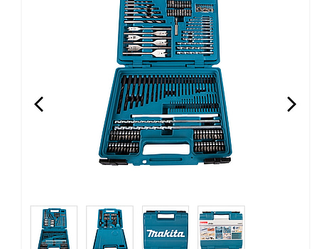 BORR- OCH SKRUVBITSSATS MAKITA, E-06270