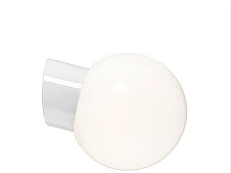 VÄGGLAMPA IFÖ ELECTRIC CLASSIC GLOB BLANK SNED IP54 VIT, 180 MM
