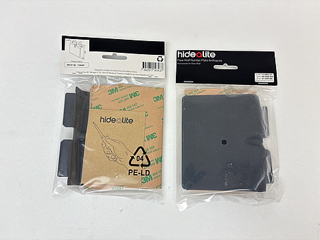 2 ST. NUMMERSKYLT HIDEALITE, PAVE WALL ANTRACIT